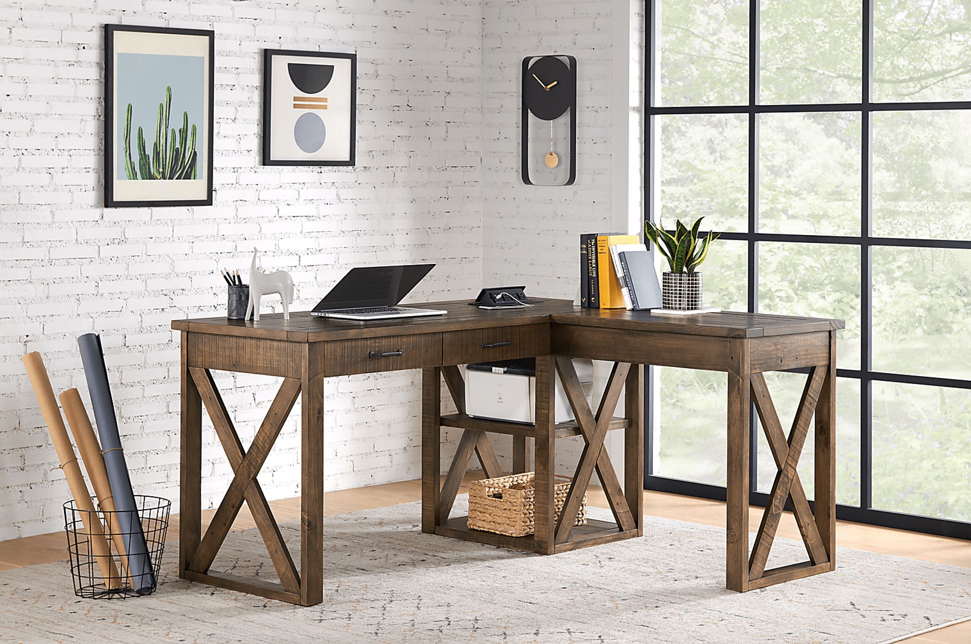 Magowan Brown Desk - Image 8