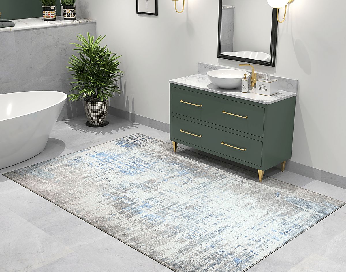 Magsby Blue,Gray Rugs | Rooms to Go