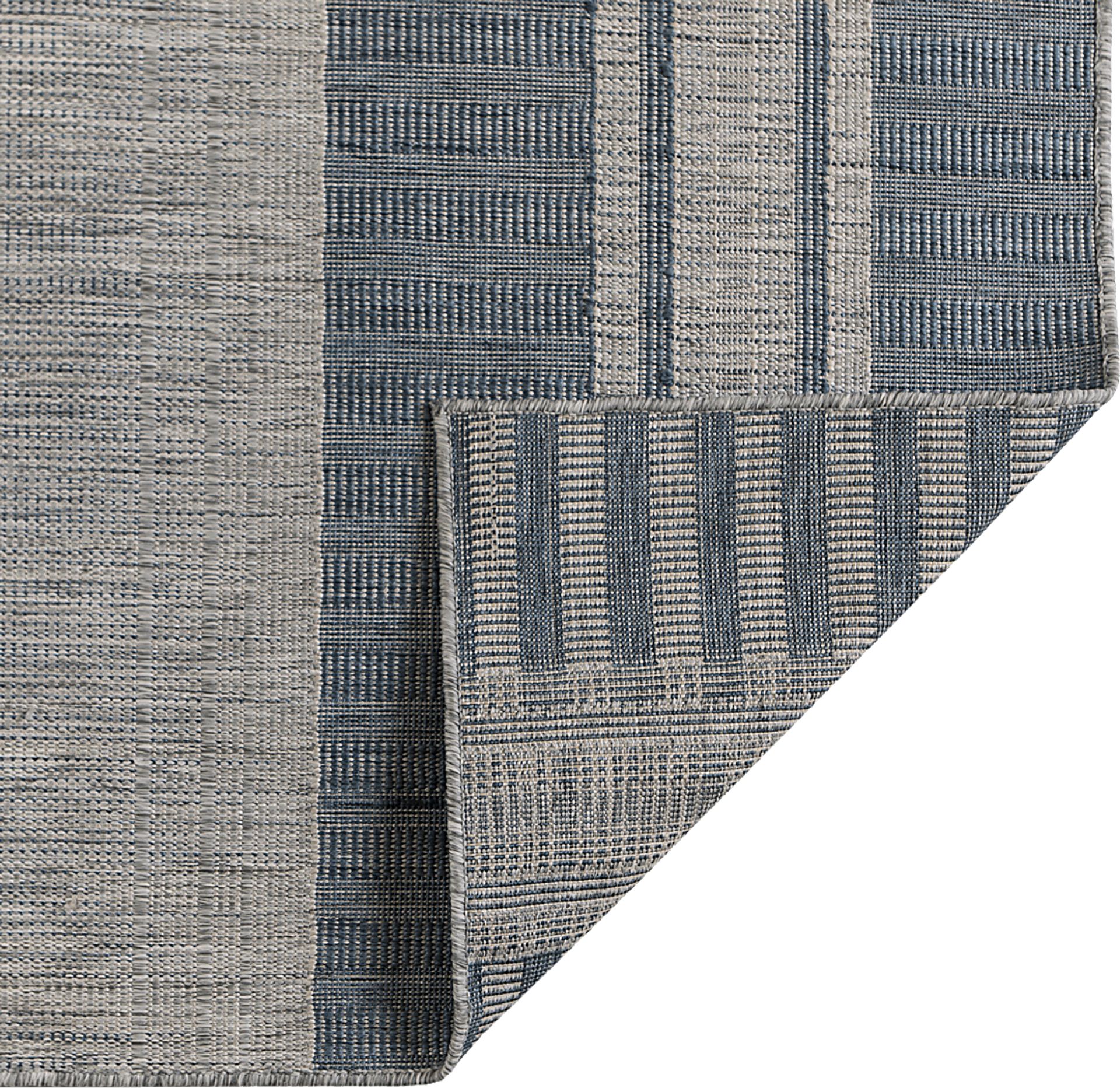 Magston Blue 5'3 x 8' Indoor/Outdoor Rug - Image 3