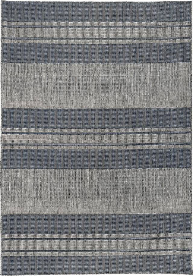 Magston Blue 5'3 x 8' Indoor/Outdoor Rug - Thumbnail - Image 1