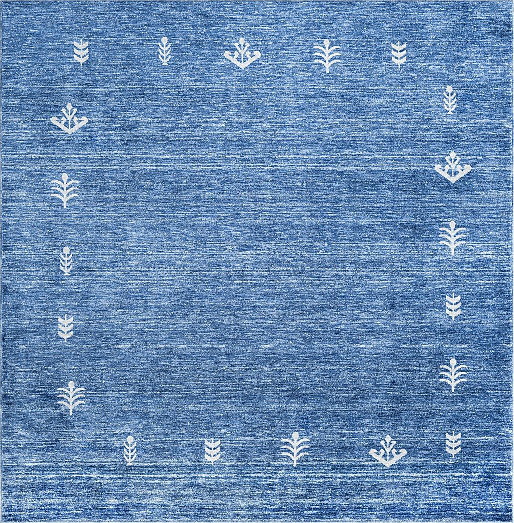 Mahbub Blue 7'10 Square Rug