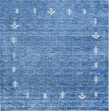 Mahbub Blue 7'10 Square Rug