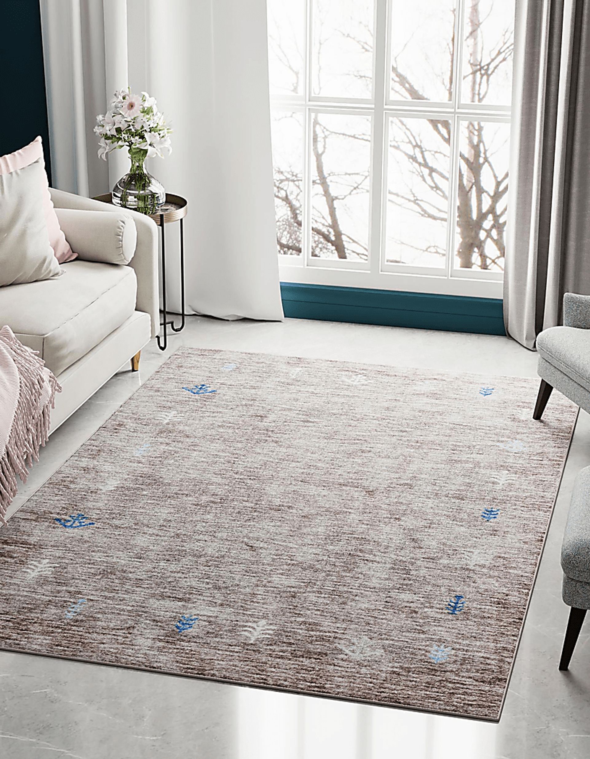 Mahbub Brown 5'3 x 8 Rug - Image 2