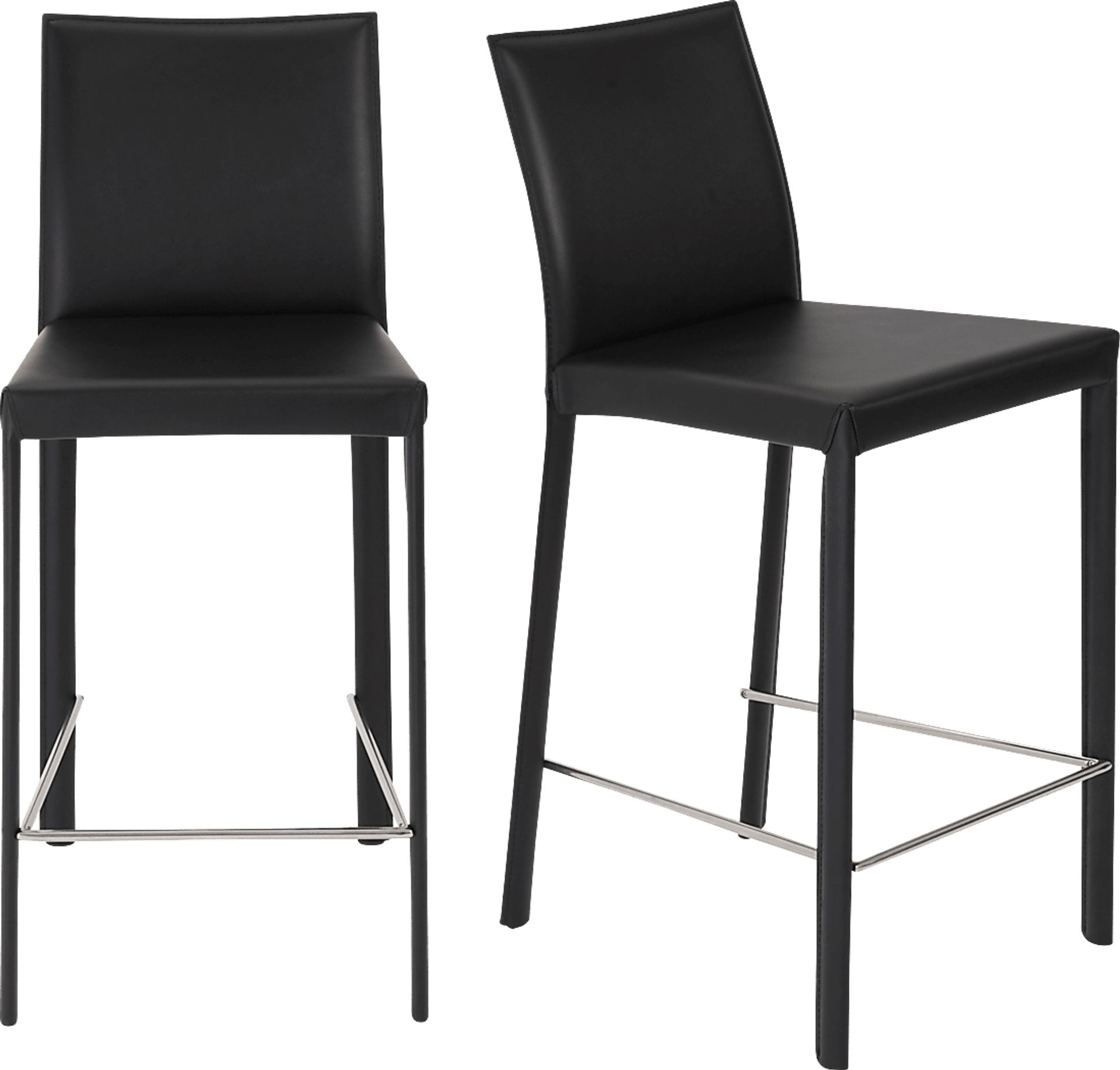 Mahlum Black Counter Stool, Set of 2 - Image 1