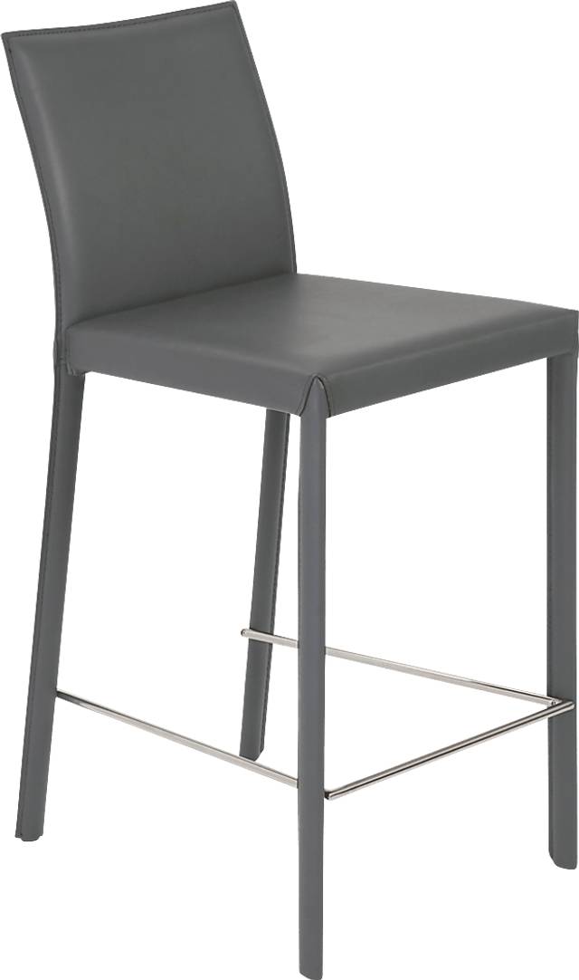 Mahlum Gray Counter Stool, Set of 2 - Thumbnail - Image 2