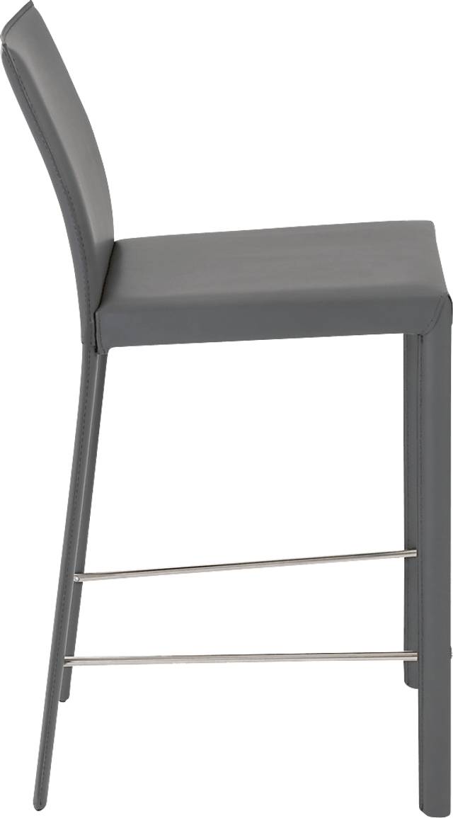 Mahlum Gray Counter Stool, Set of 2 - Thumbnail - Image 3
