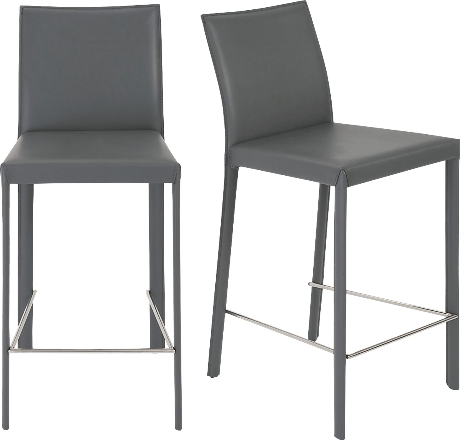 Mahlum Gray Counter Stool, Set of 2 - Image 1