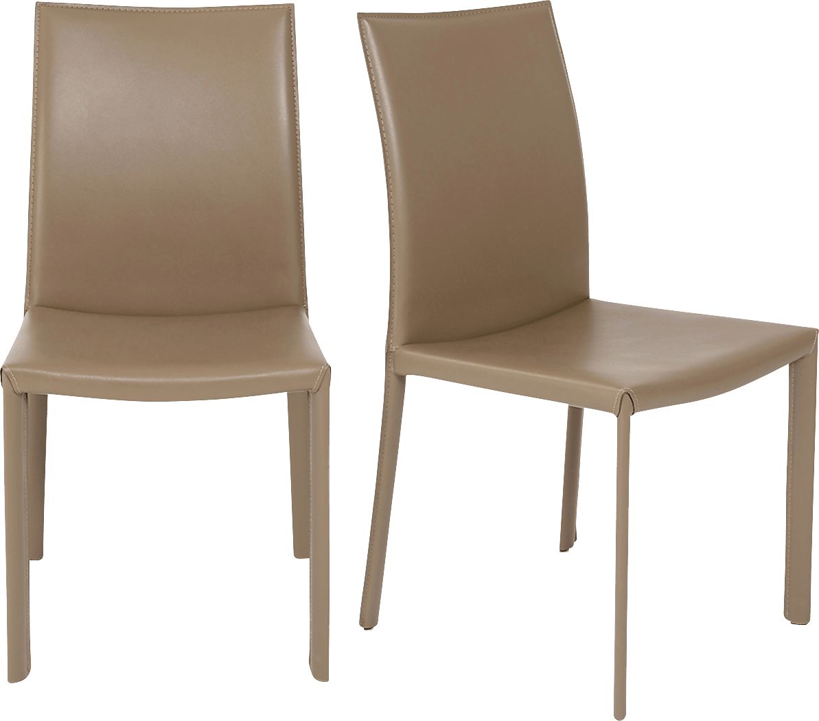 Mahlum Taupe Dining Chair, Set of 2