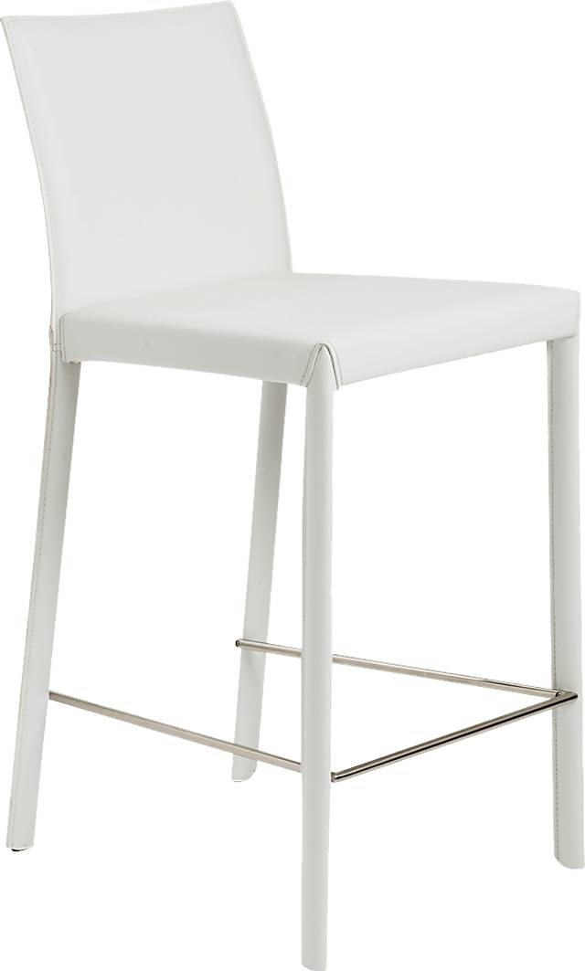 Mahlum White Counter Stool, Set of 2 - Thumbnail - Image 3