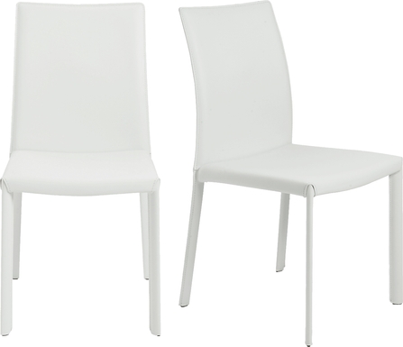 Mahlum White Dining Chair, Set of 2