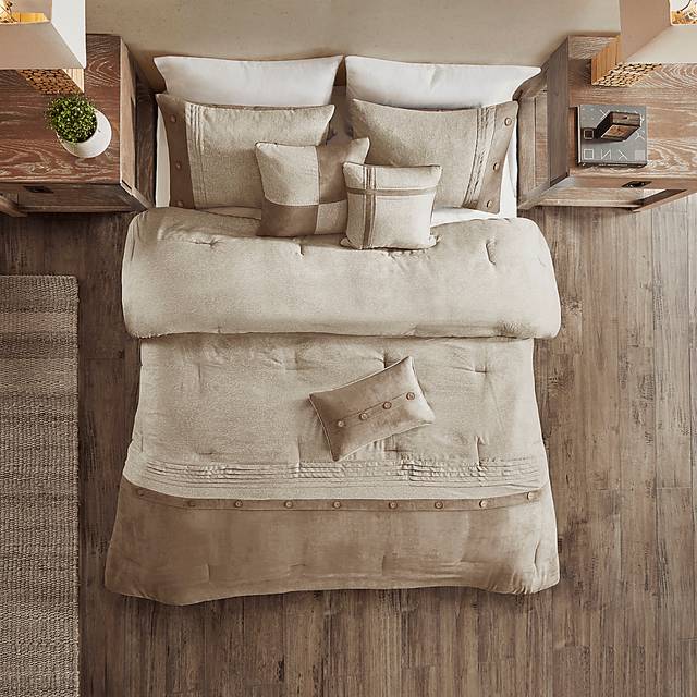 Maiar Tan 7 Pc California King Comforter Set - Thumbnail - Image 3