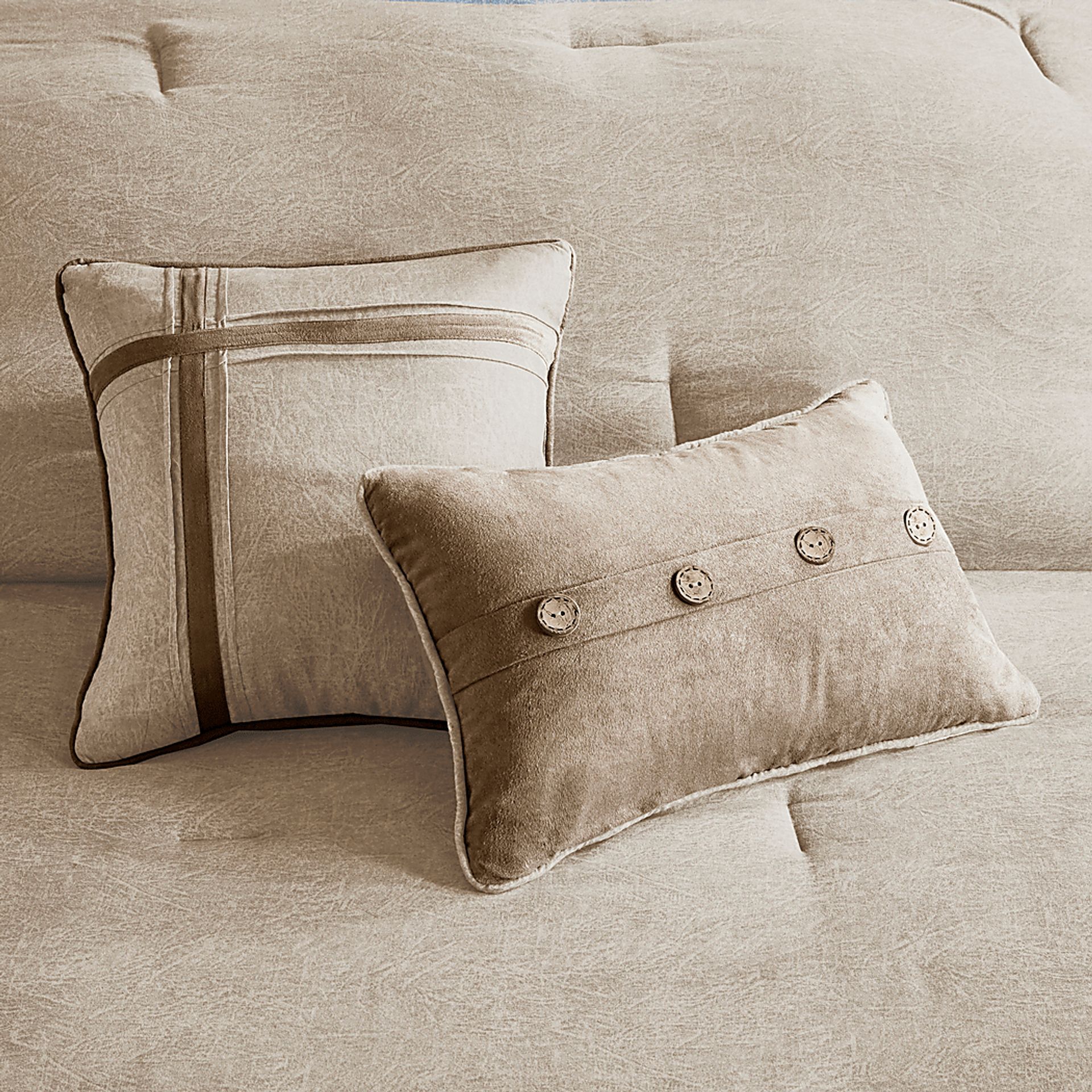 Maiar Tan 7 Pc Queen Comforter Set - Image 12