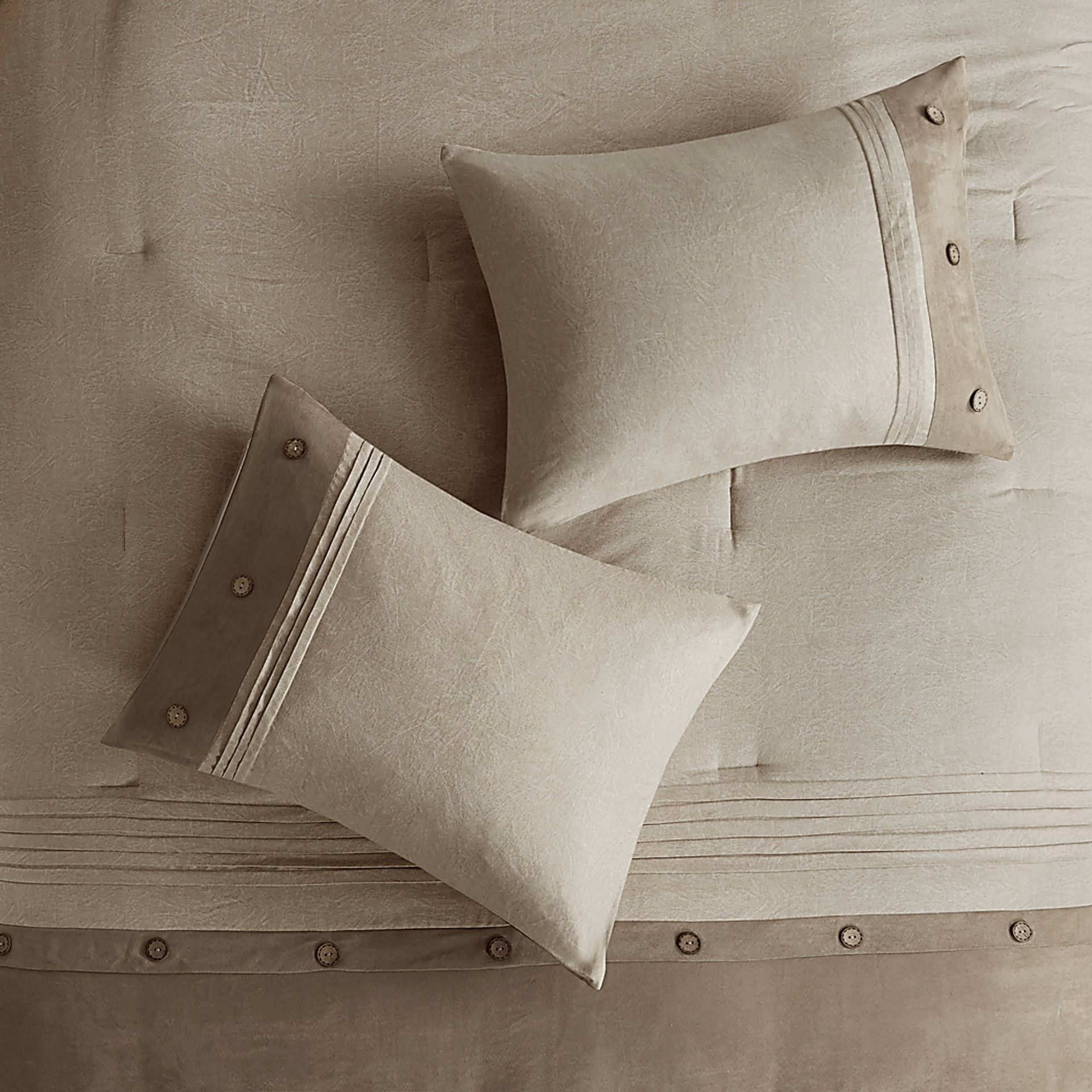 Maiar Tan 7 Pc Queen Comforter Set - Image 5