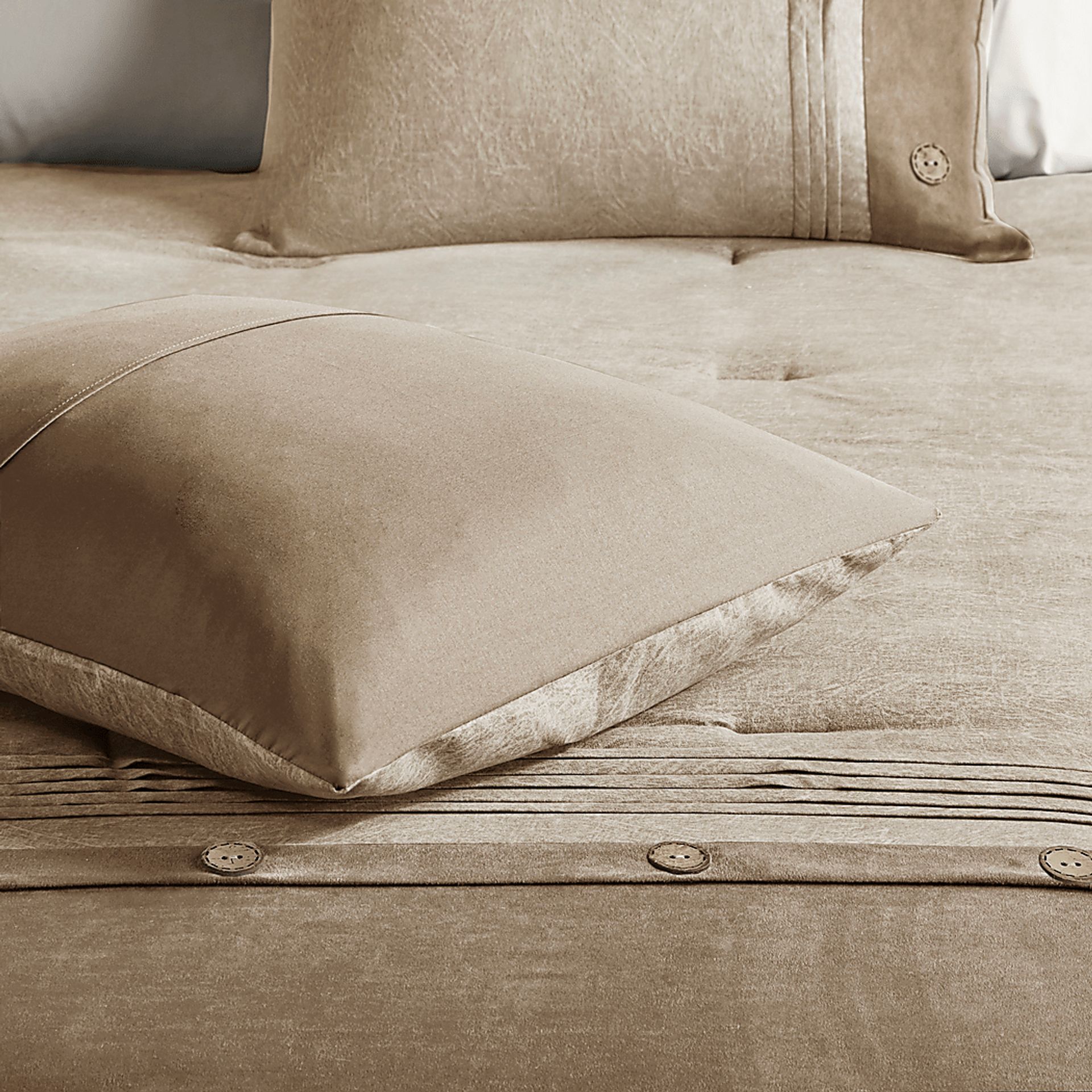 Maiar Tan 7 Pc Queen Comforter Set - Image 7