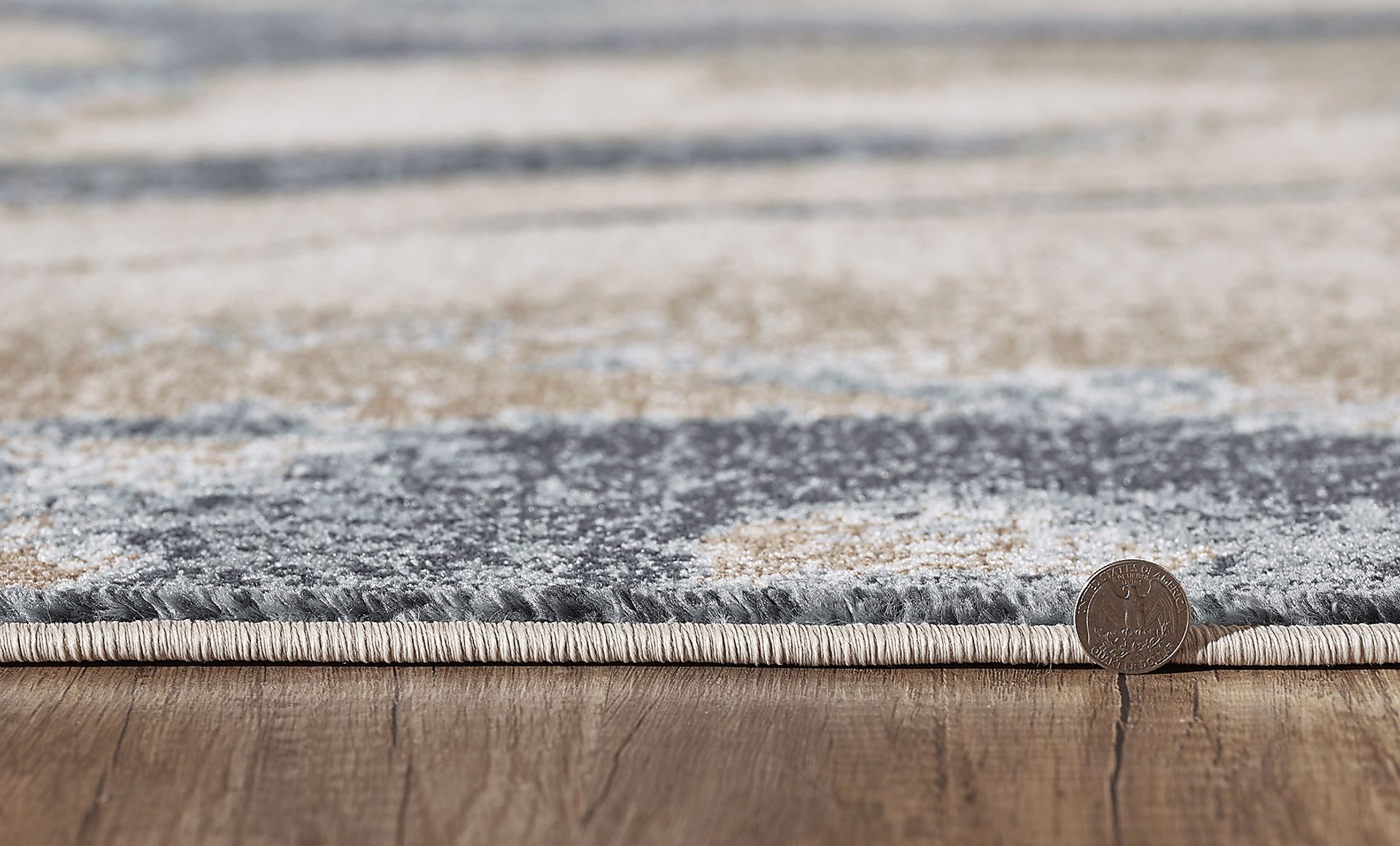 Maidrose Ivory/Blue 5'3 x 7'7 Rug - Image 4