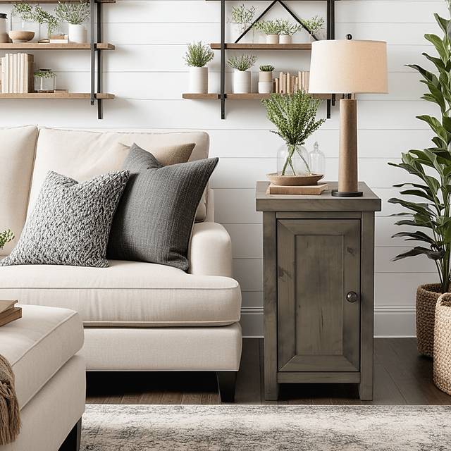 Maikle Brown Chairside Table - Thumbnail - Image 2