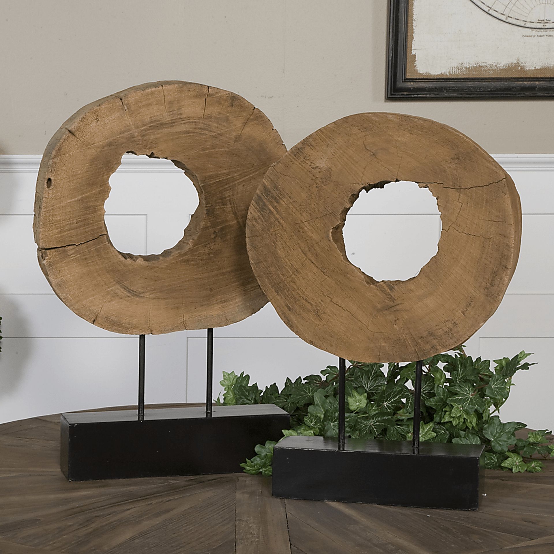 Mailbar Black Sculpture, Set of 2 - Image 2
