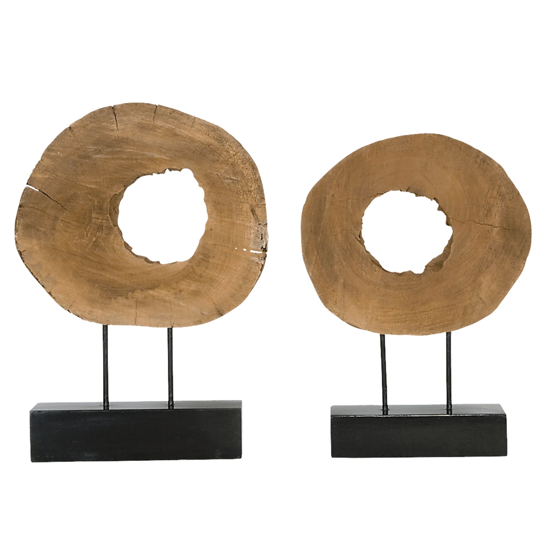 Mailbar Black Sculpture, Set of 2 - Image 1