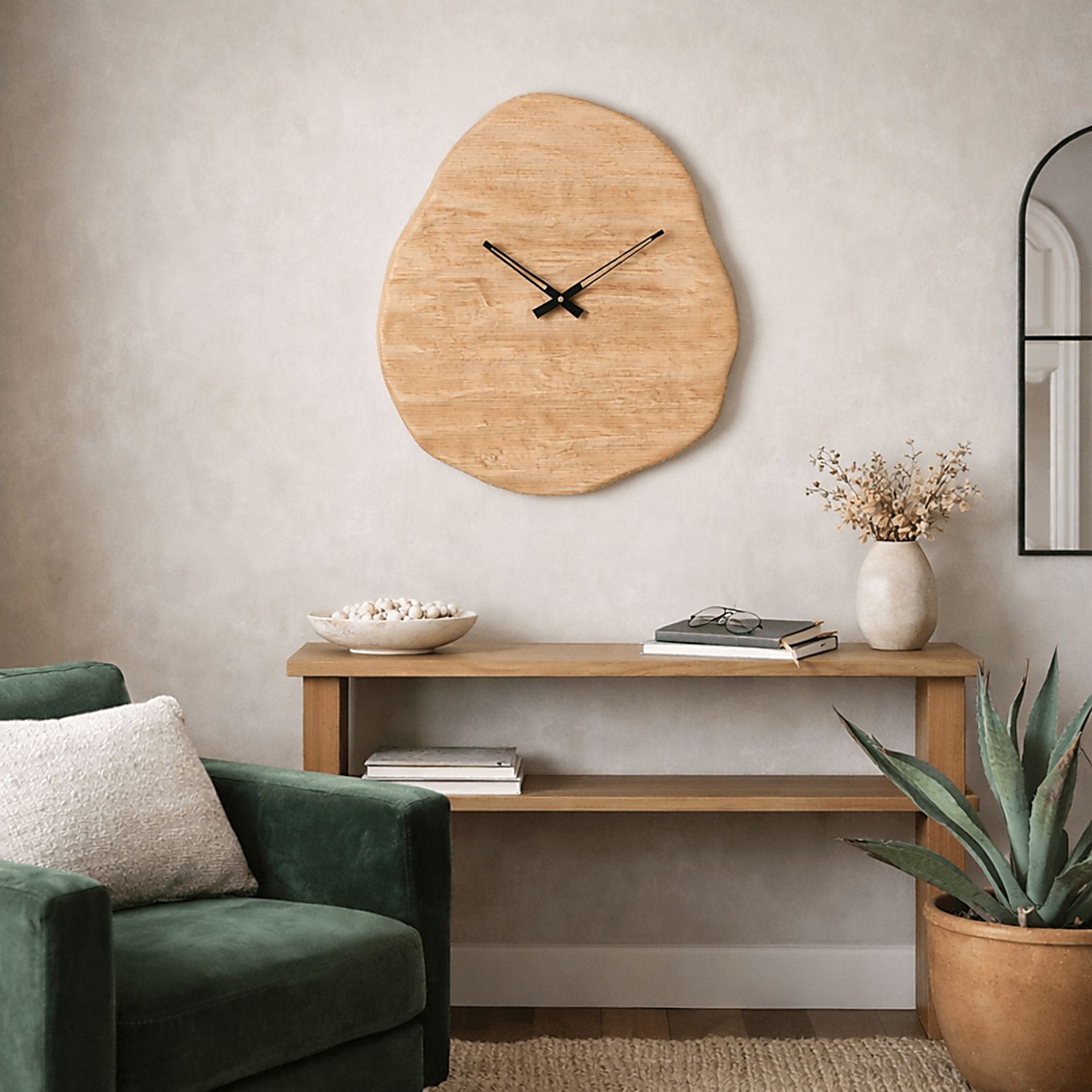 Mailia Brown Wall Clock - Image 3