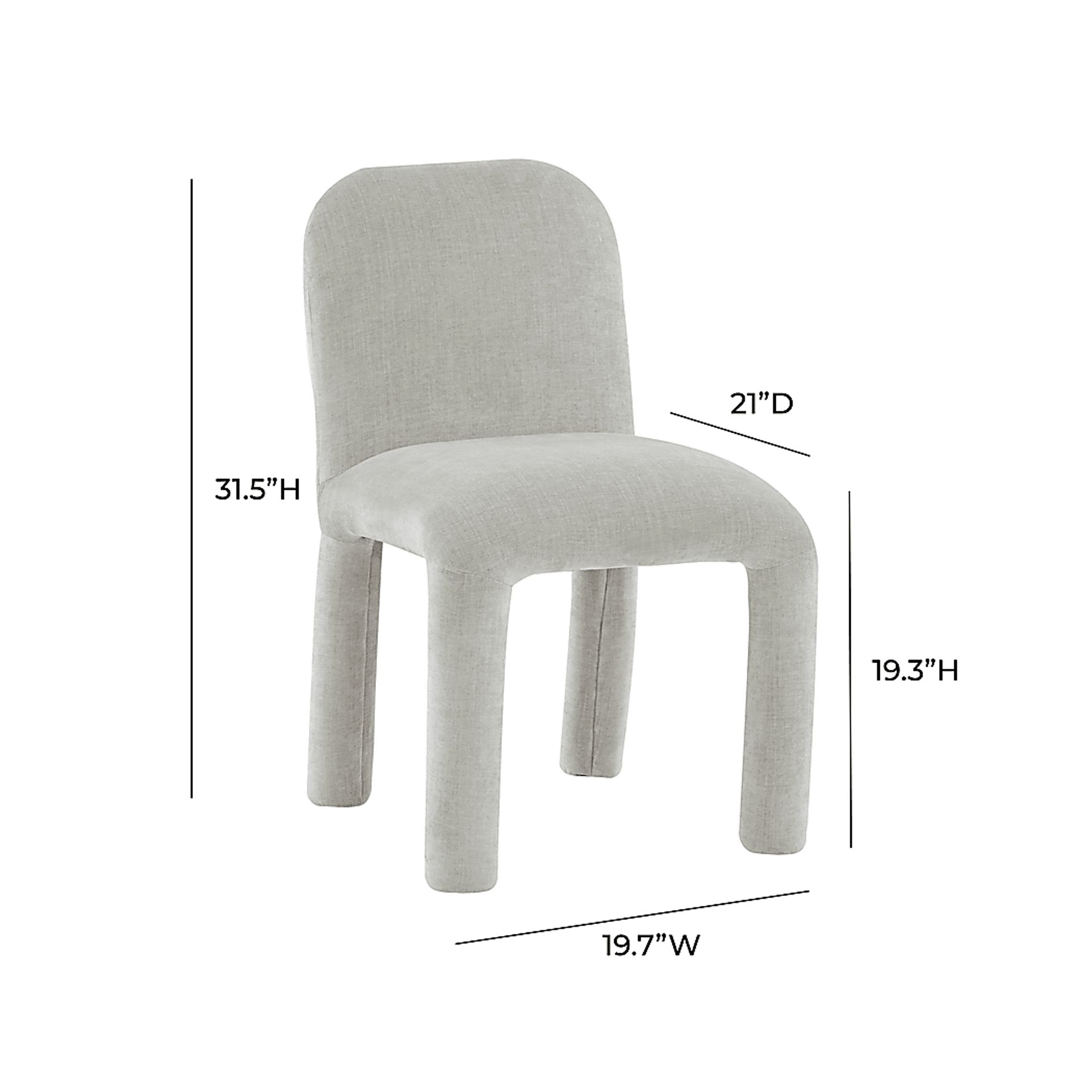 Mainmast Light Gray Side Chair - Image 8