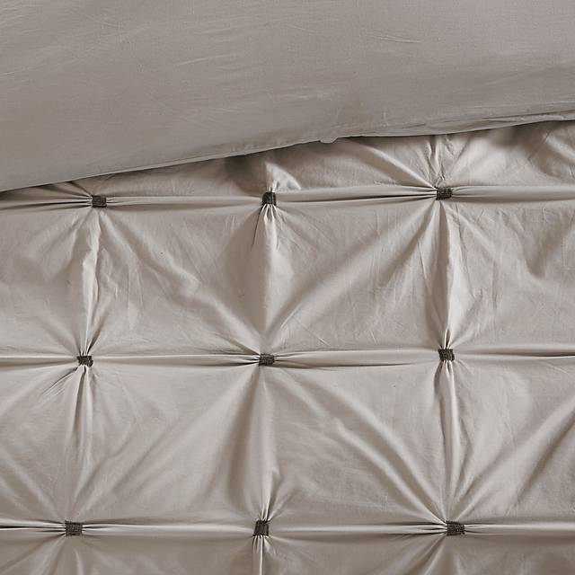 Mairen Gray 3 Pc Queen Duvet Cover Set - Thumbnail - Image 6