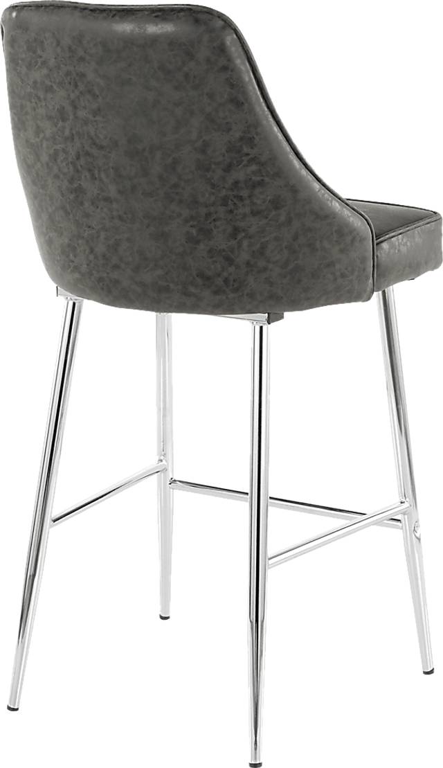 Mairie Black Counter Height Stool, Set of 2 - Thumbnail - Image 2