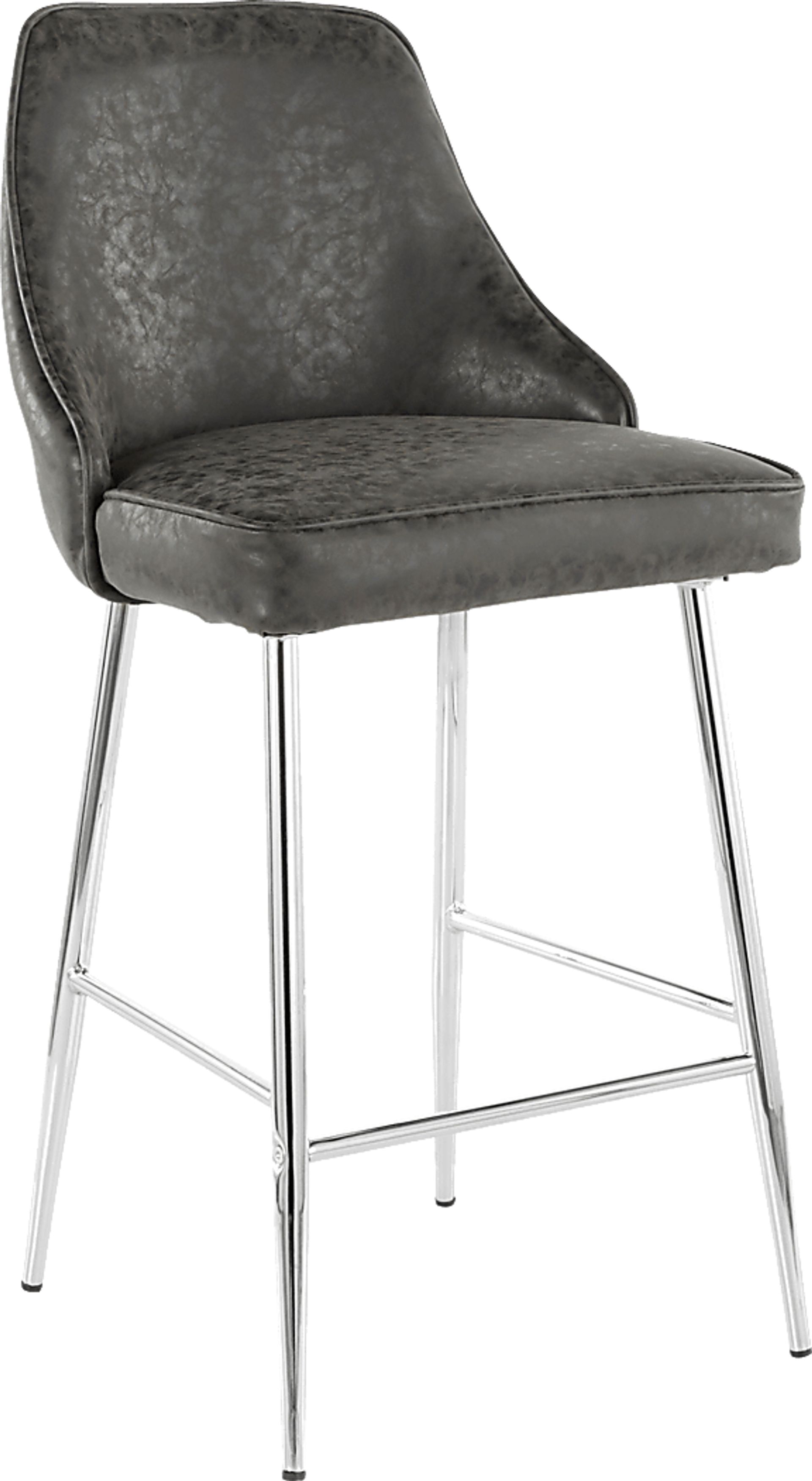 Mairie Black Counter Height Stool, Set of 2 - Image 1