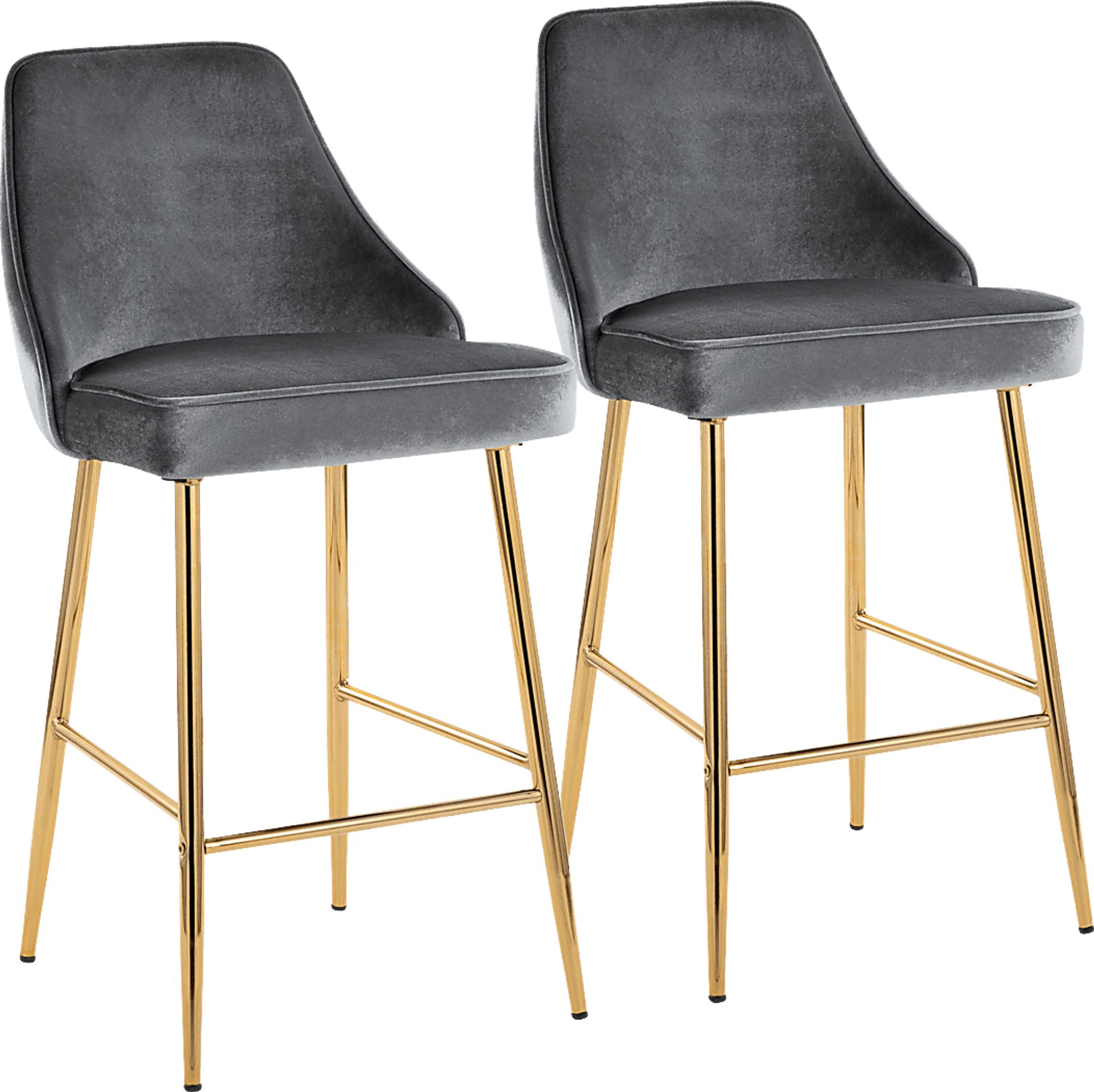 Mairie Blue Counter Height Stool, Set of 2 - Image 1
