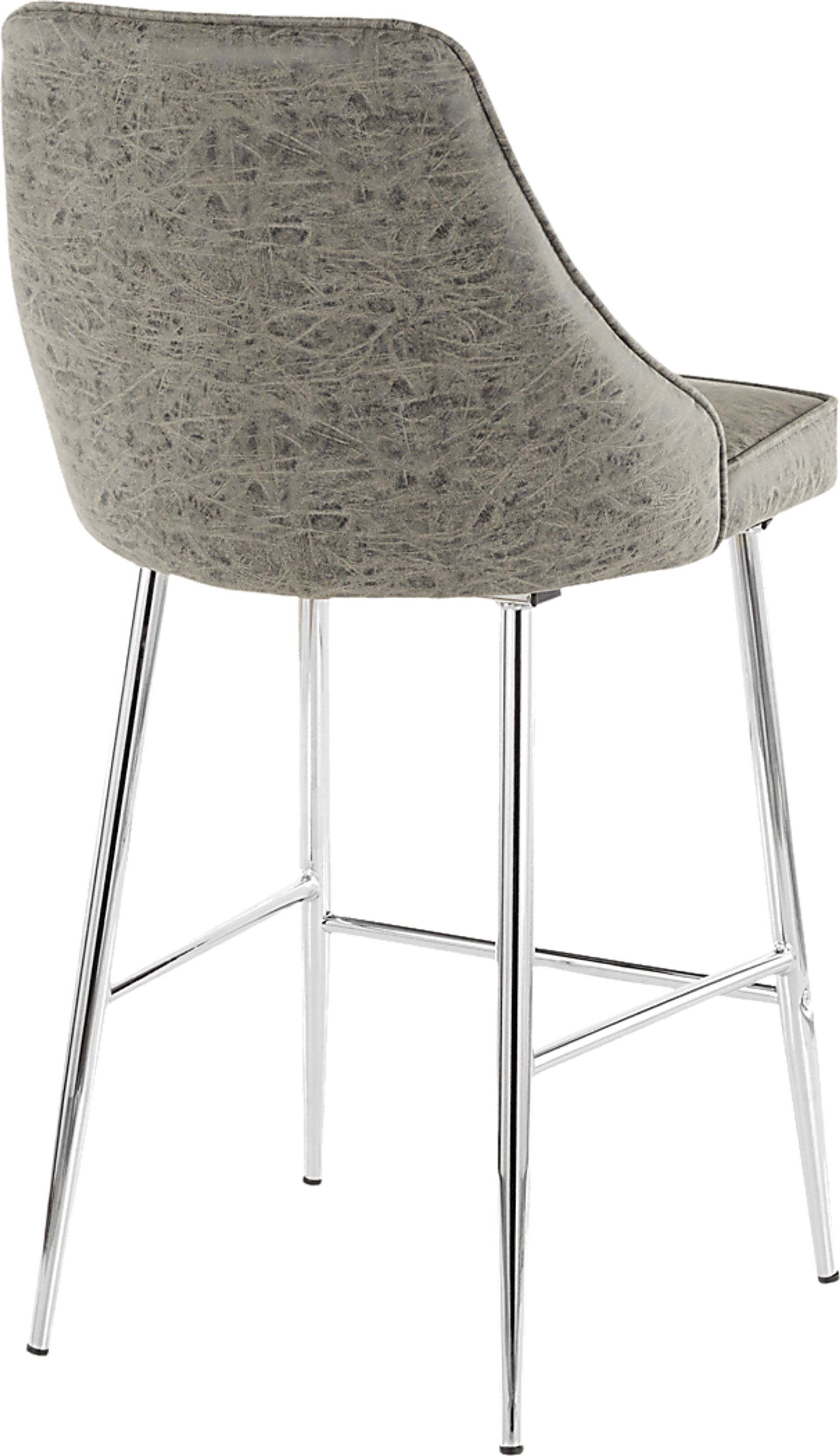 Mairie Gray Counter Height Stool, Set of 2 - Image 2