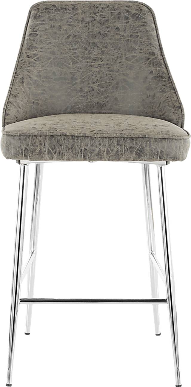Mairie Gray Counter Height Stool, Set of 2 - Thumbnail - Image 3