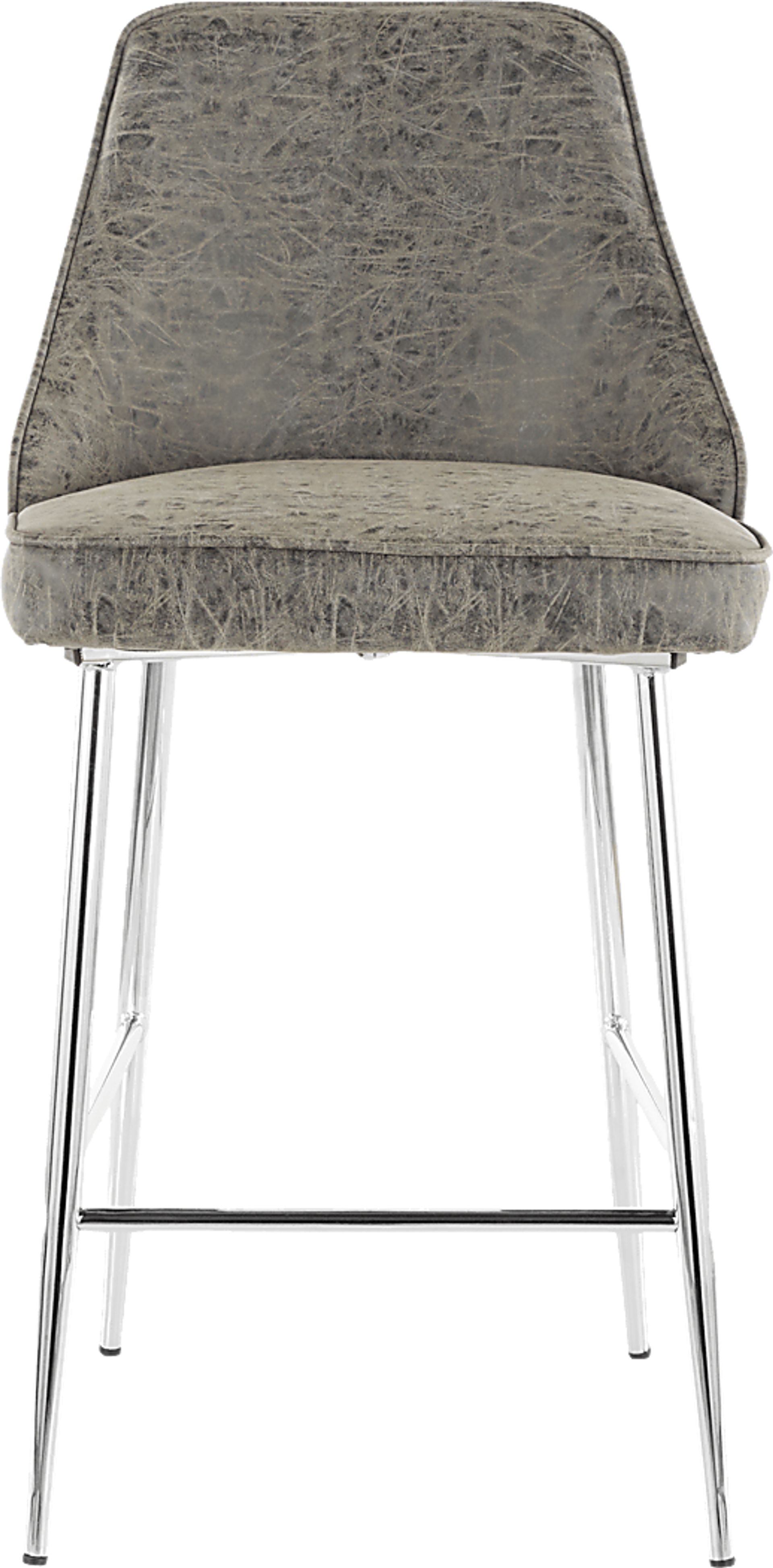 Mairie Gray Counter Height Stool, Set of 2 - Image 3