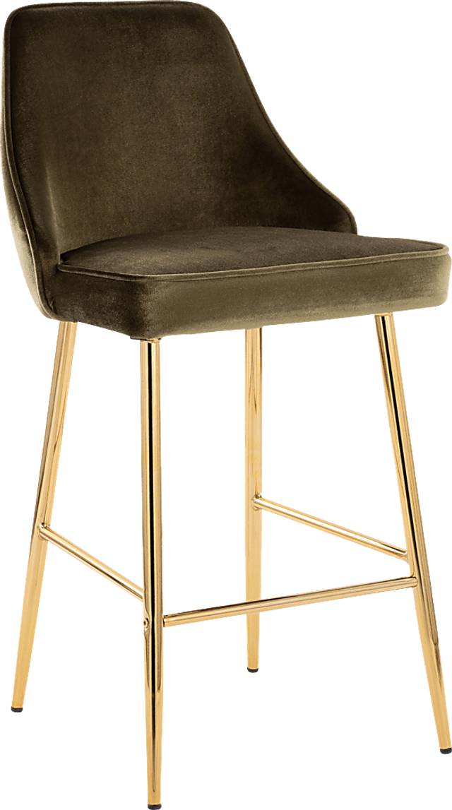Mairie II Green Counter Height Stool, Set of 2 - Thumbnail - Image 2