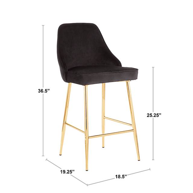 Mairie III Green Counter Height Stool, Set of 2 - Thumbnail - Image 10
