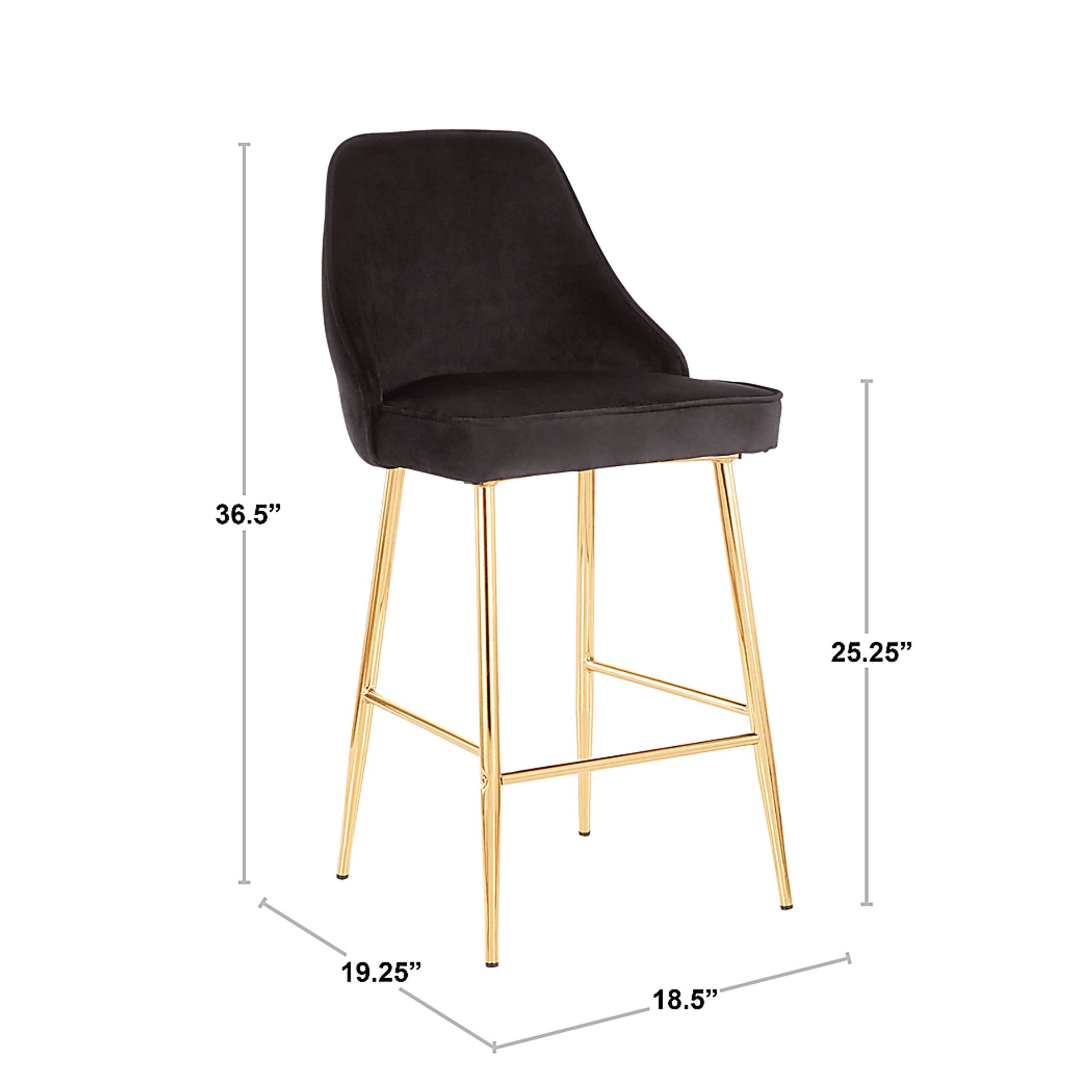 Mairie III Green Counter Height Stool, Set of 2 - Image 10