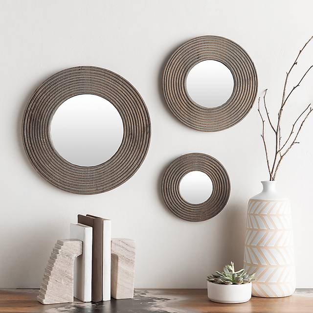 Maisia Gray Mirror, Set of 3 - Thumbnail - Image 3