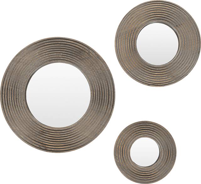 Maisia Gray Mirror, Set of 3 - Thumbnail - Image 1