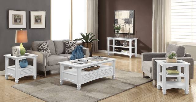 Maisie White Chairside Table - Thumbnail - Image 3