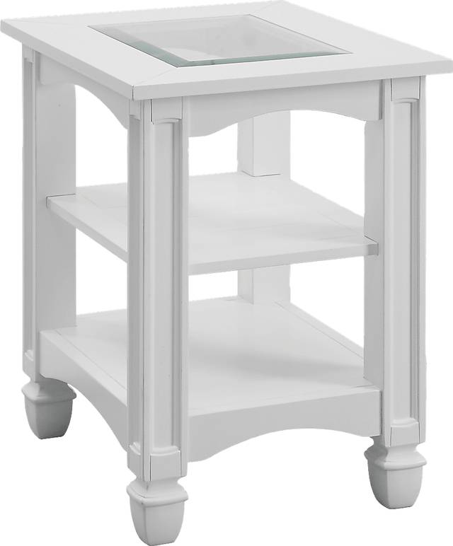 Maisie White Chairside Table - Thumbnail - Image 1