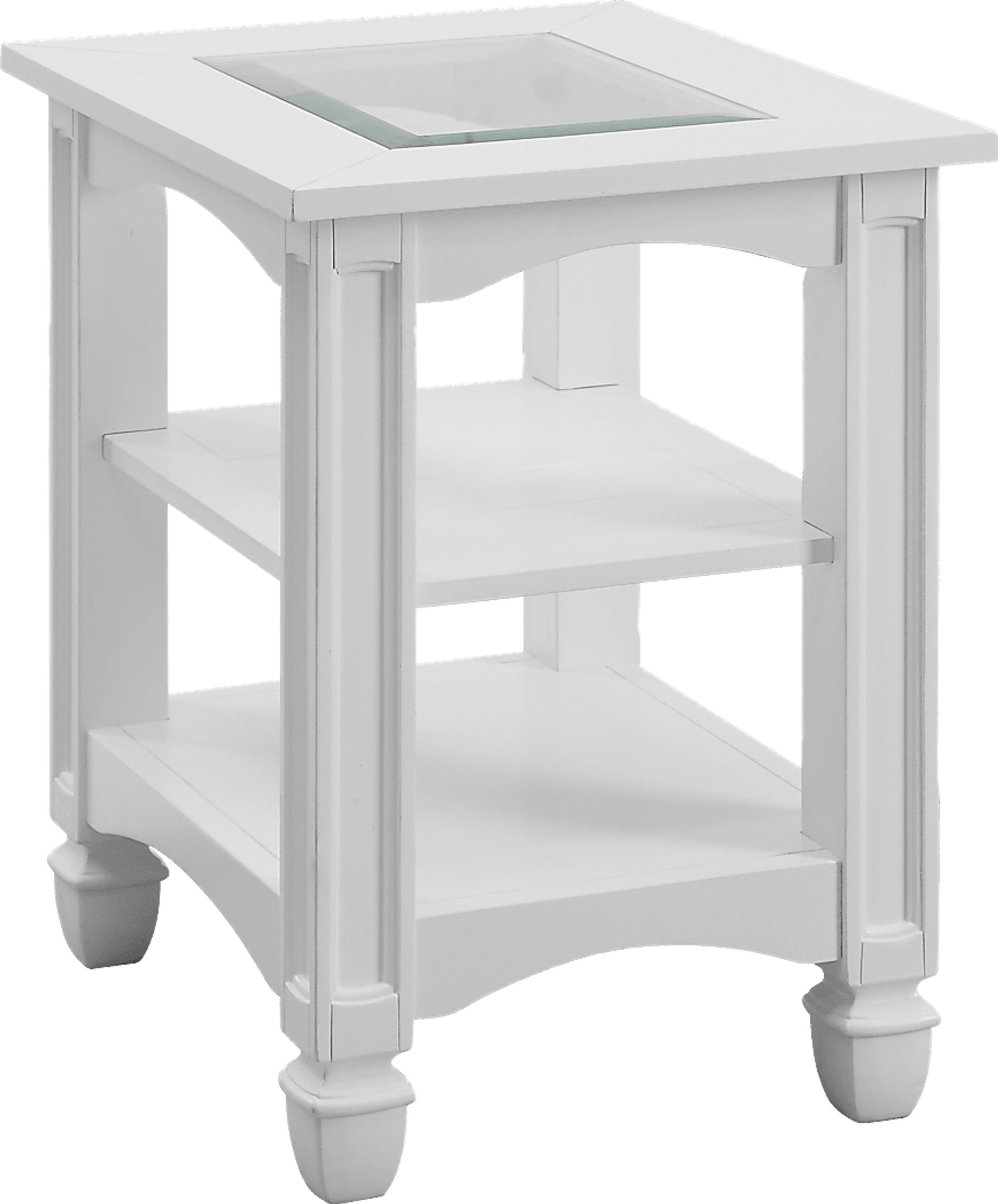 Maisie White Chairside Table - Image 1