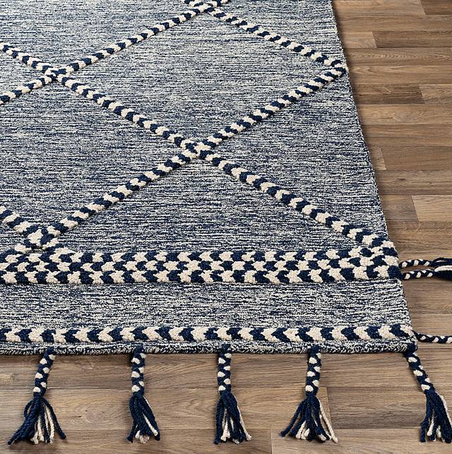 Maisyn Navy 5' x 7'6 Rug - Thumbnail - Image 4