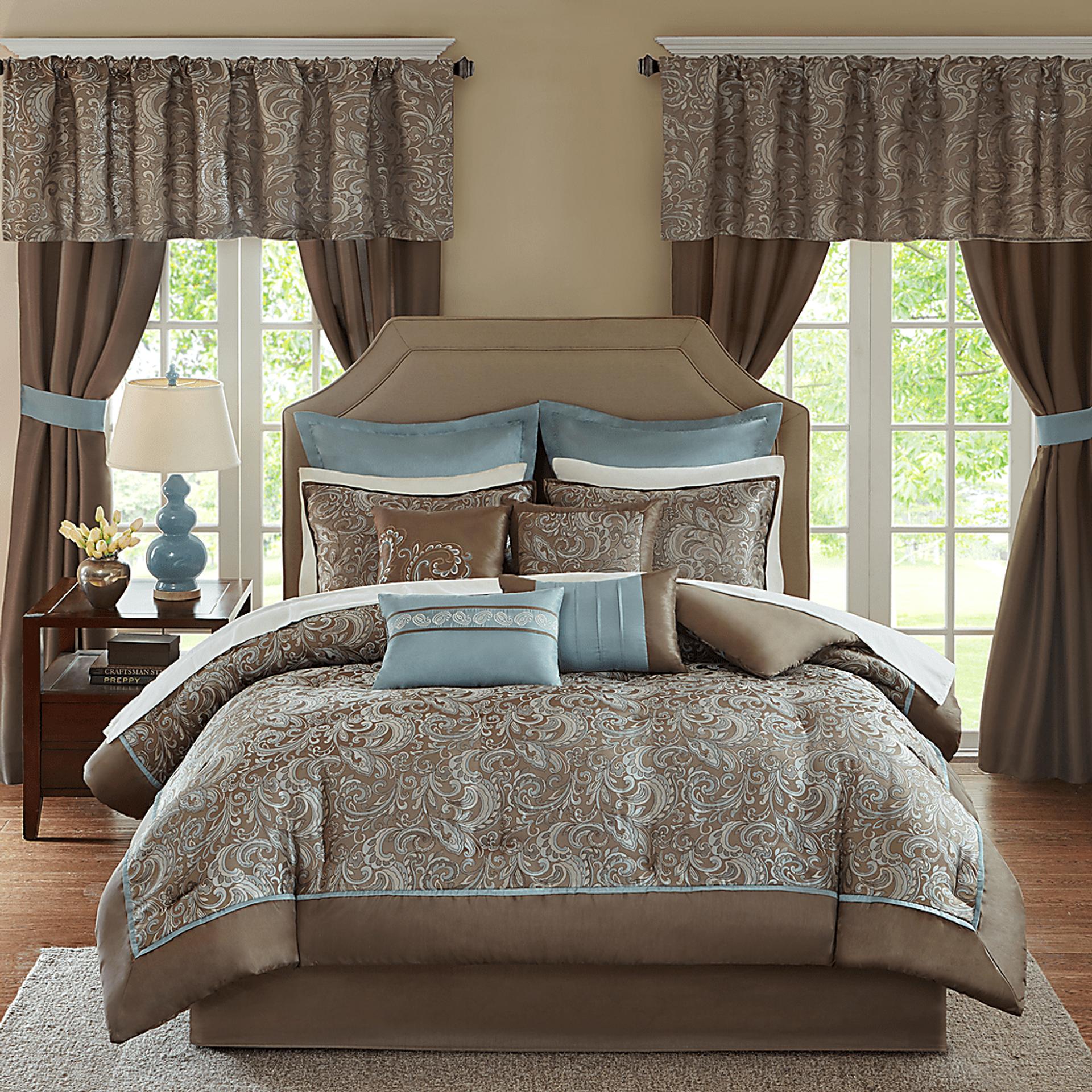 Maitha Blue 24 Pc California King Room in a Bag