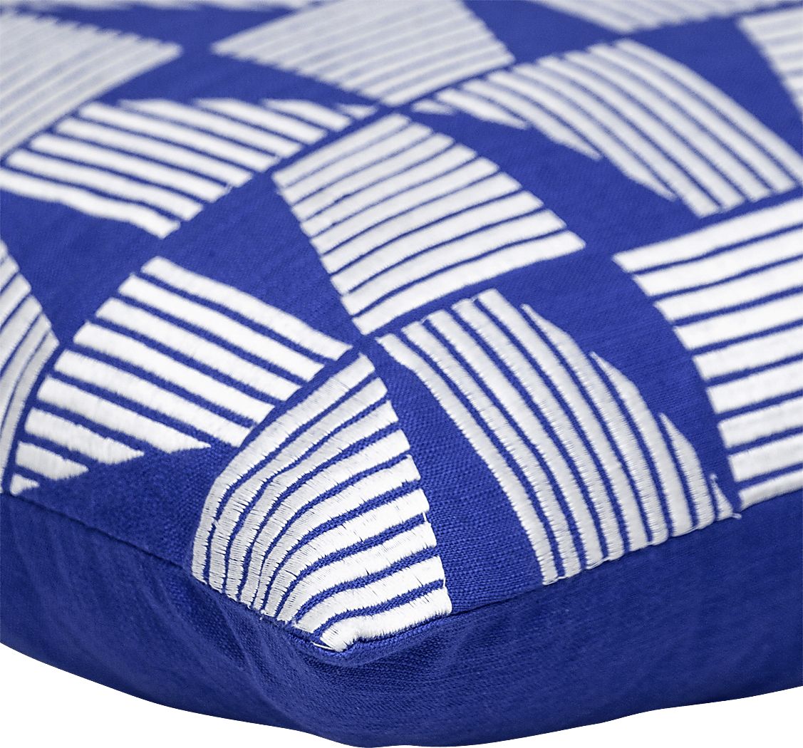 Majabvi Blue Accent Pillow - Thumbnail 3