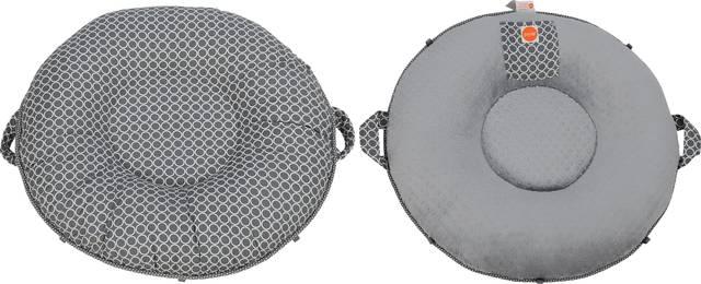 Majestic Haven Gray Pello Luxe Floor Pillow with Gray Back - Thumbnail - Image 1
