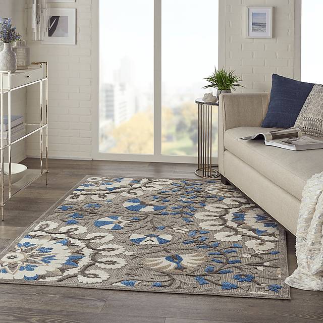 Makisha Gray 5' x 8' Indoor/Outdoor Rug - Thumbnail - Image 6