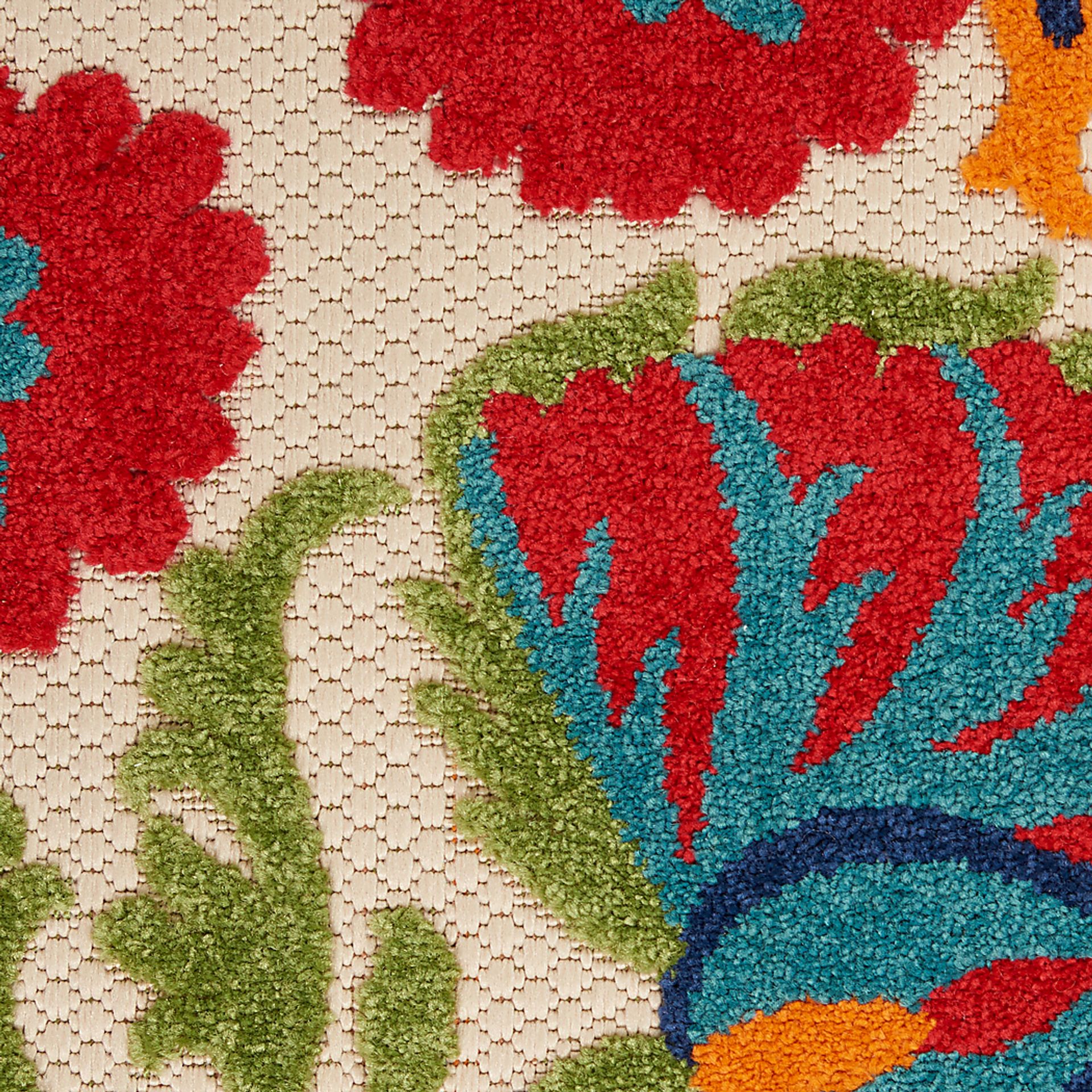 Makisha Red 5' x 8' Indoor/Outdoor Rug - Image 6