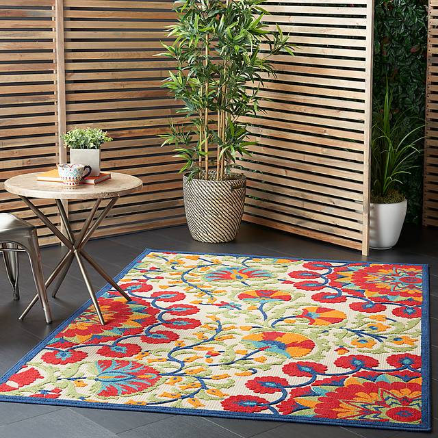Makisha Red 8' x 11' Indoor/Outdoor Rug - Thumbnail - Image 11