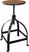 Makrana Gold Adjustable Swivel Barstool