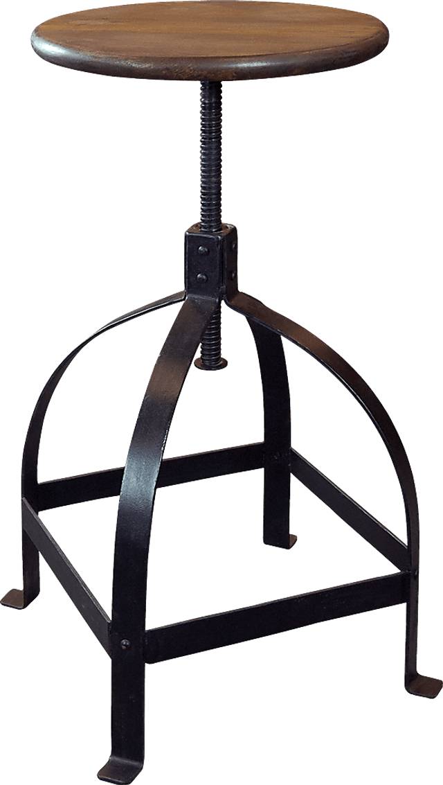 Makrana Gold Adjustable Swivel Barstool - Thumbnail - Image 2