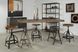 Makrana Gold Adjustable Swivel Barstool