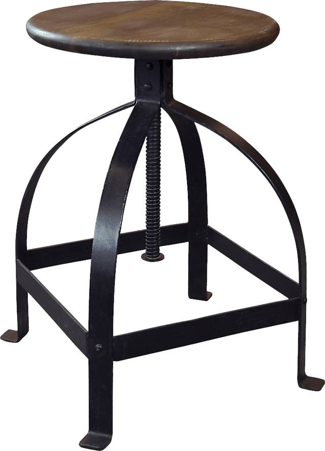 Makrana Gold Adjustable Swivel Barstool - Thumbnail - Image 1